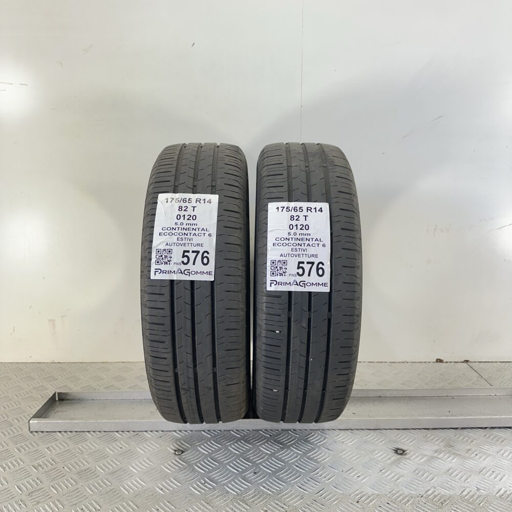 Pneumatici Usati 175 65 R14 82T Continental Ecocontact 6 71% Estive