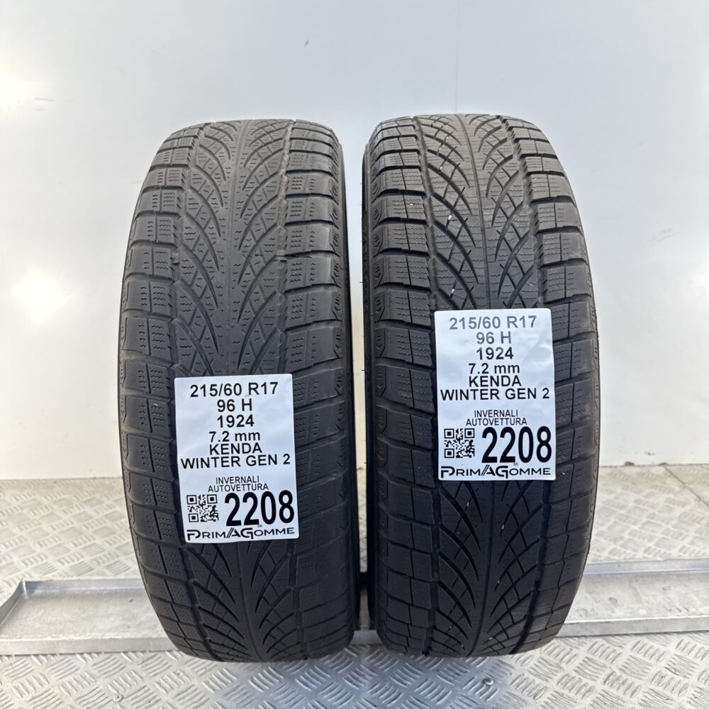 Gomme Usate 215 60 R17 96H Kenda Winter Gen 2 100% Invernali - immagine 8