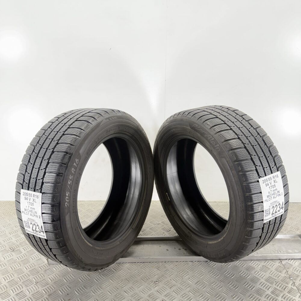 Gomme Usate 205 55 R16 XL 94V Michelin Pilot Alpin 2 Invernali - immagine 7