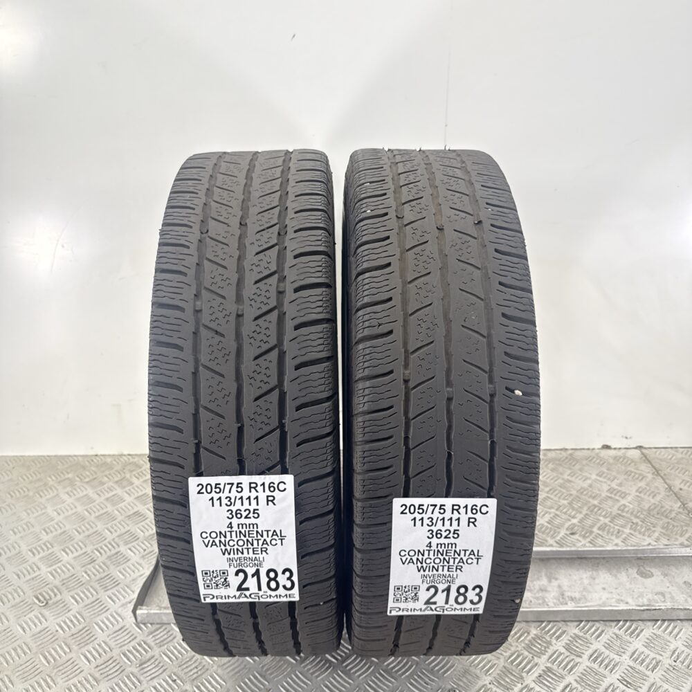 Gomme Usate 205 75 R16C 113/111R Continental VanContact Winter Invernali - immagine 8