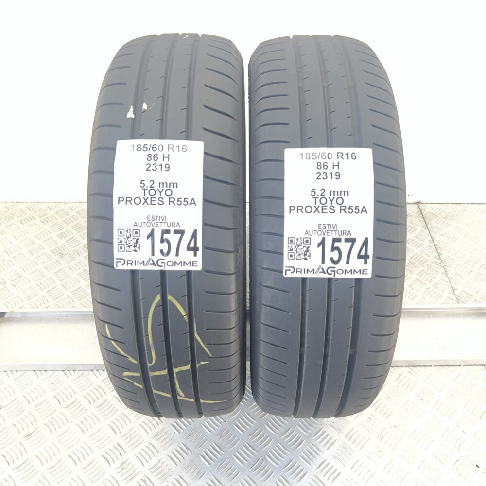 Gomme Usate 185 60 R16 86H Toyo Proxes R55A 74% Estive