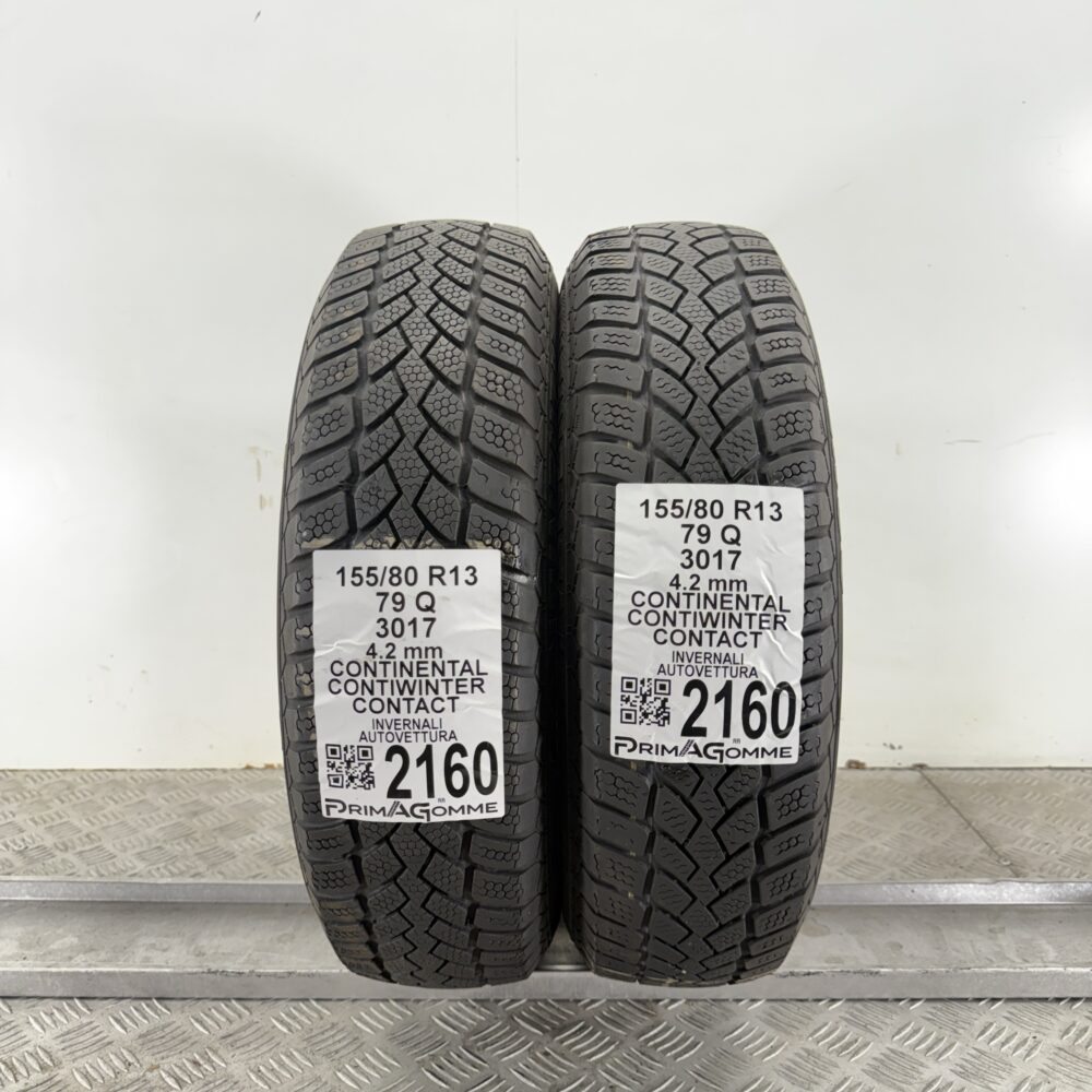 Gomme Usate 155 80 R13 79Q Continental ContiWinter Contact Invernali