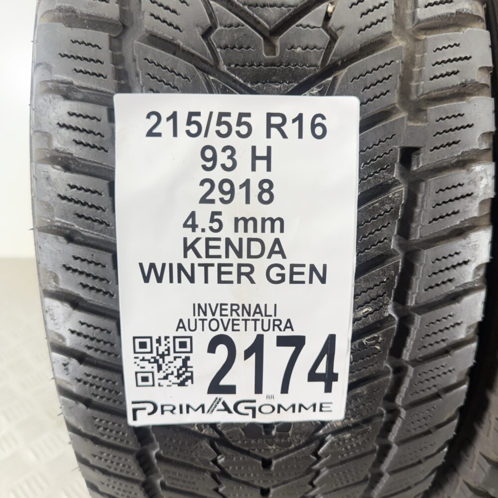 Pneumatici Usati 215 55 R16 93H Kenda Winter Gen Invernali - immagine 3