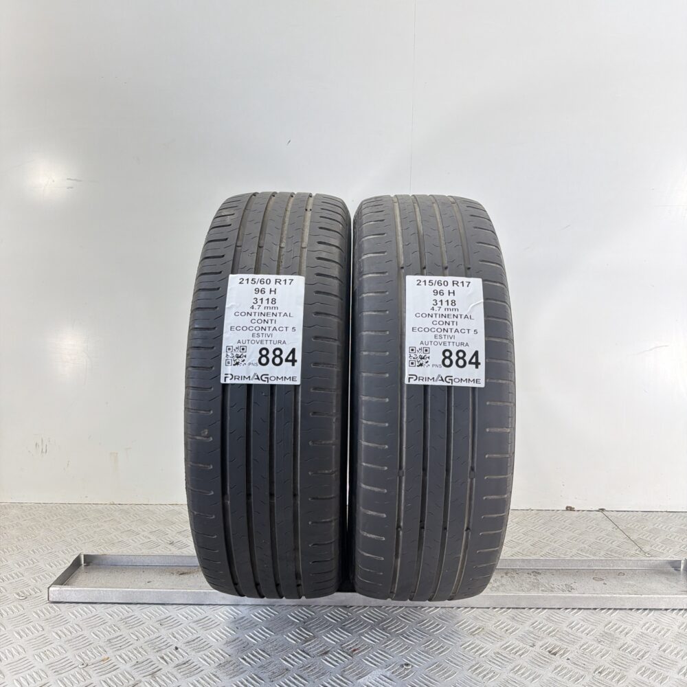 Pneumatici Usati 215 60 R17 96H Continental Ecocontact 5 Estive