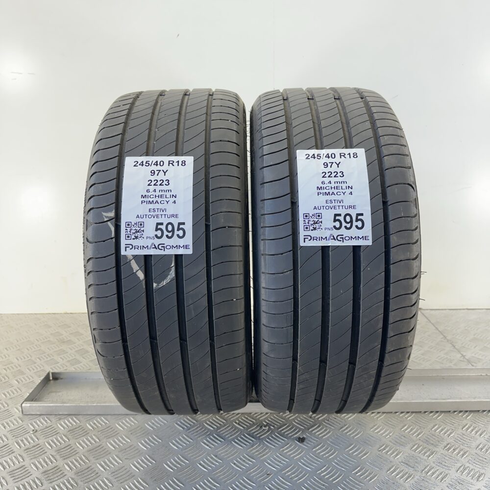Pneumatici Usati 245 40 R18 97Y Michelin PIMACY 4 93% Estive