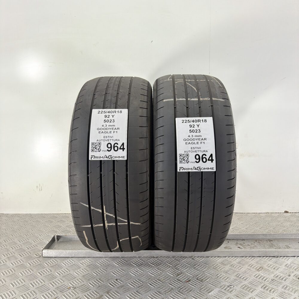 Pneumatici Usati 225 40 R18 92Y Goodyear Eagle F1 Estive