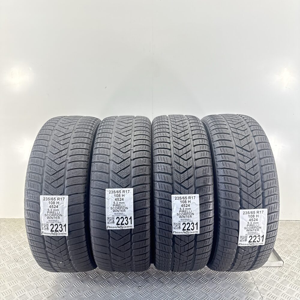 Gomme Usate 235 65 R17 108H Pirelli Scorpion Winter 76% Invernali