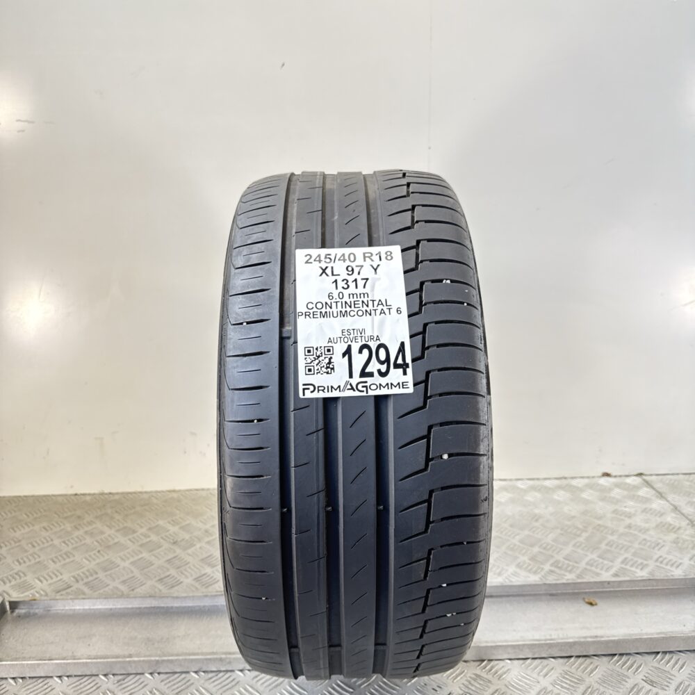 Gomma Usata 245 40 R18 XL 97Y Continental PremiumContact 6 88% Estiva