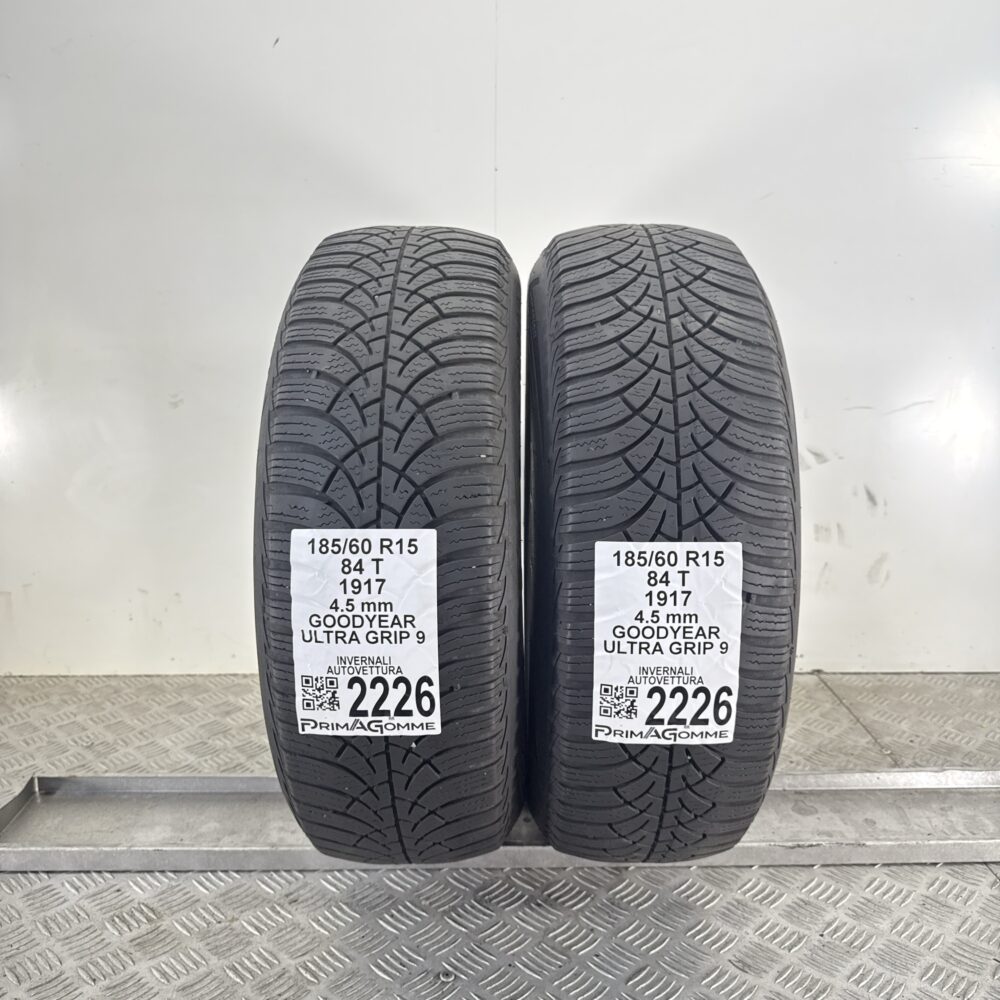 Gomme Usate 185 60 R15 84T Goodyear Ultra Grip 9 Invernali