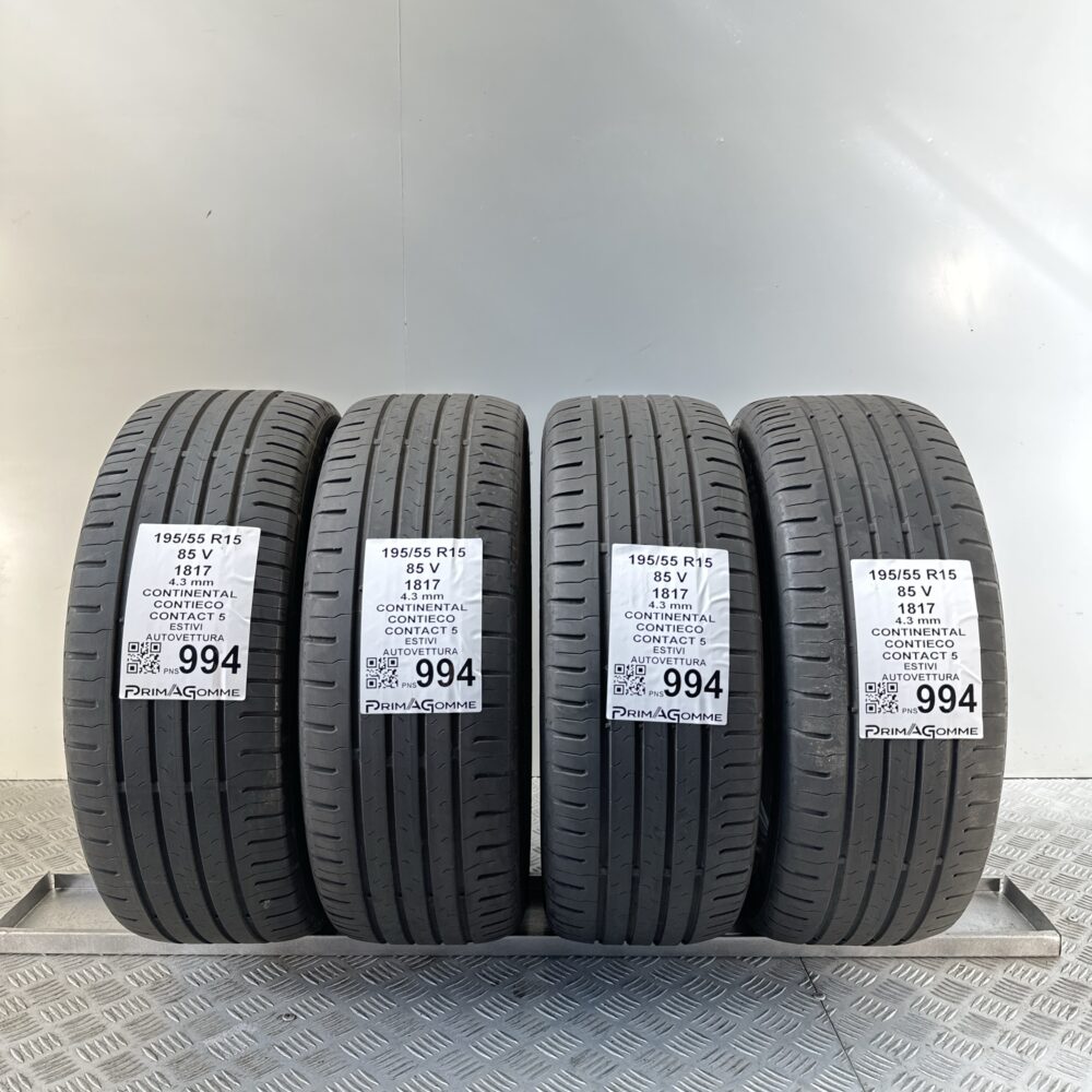 Pneumatici Usati 195 55 R15 85V Continental ContiEcoContact 5 Estive