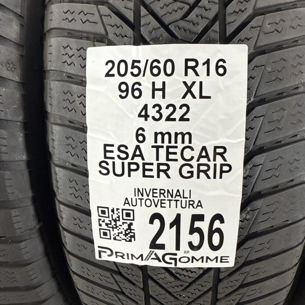 Gomme Usate 205 60 R16 XL 96H Esa Tecar Super Grip 86% Invernali - immagine 2