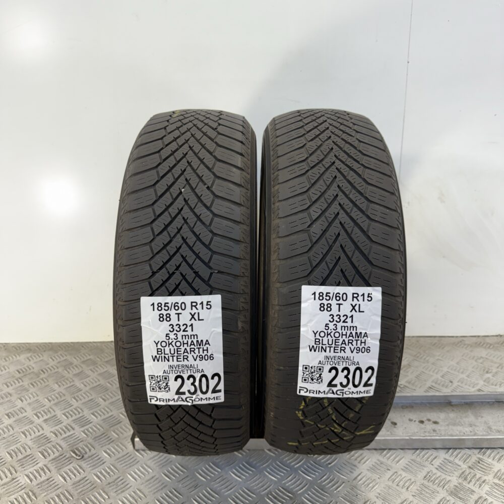 Gomme Usate 185 60 R15 XL 88T Yokohama BluEarth Winter V906 76% Invernali - immagine 4