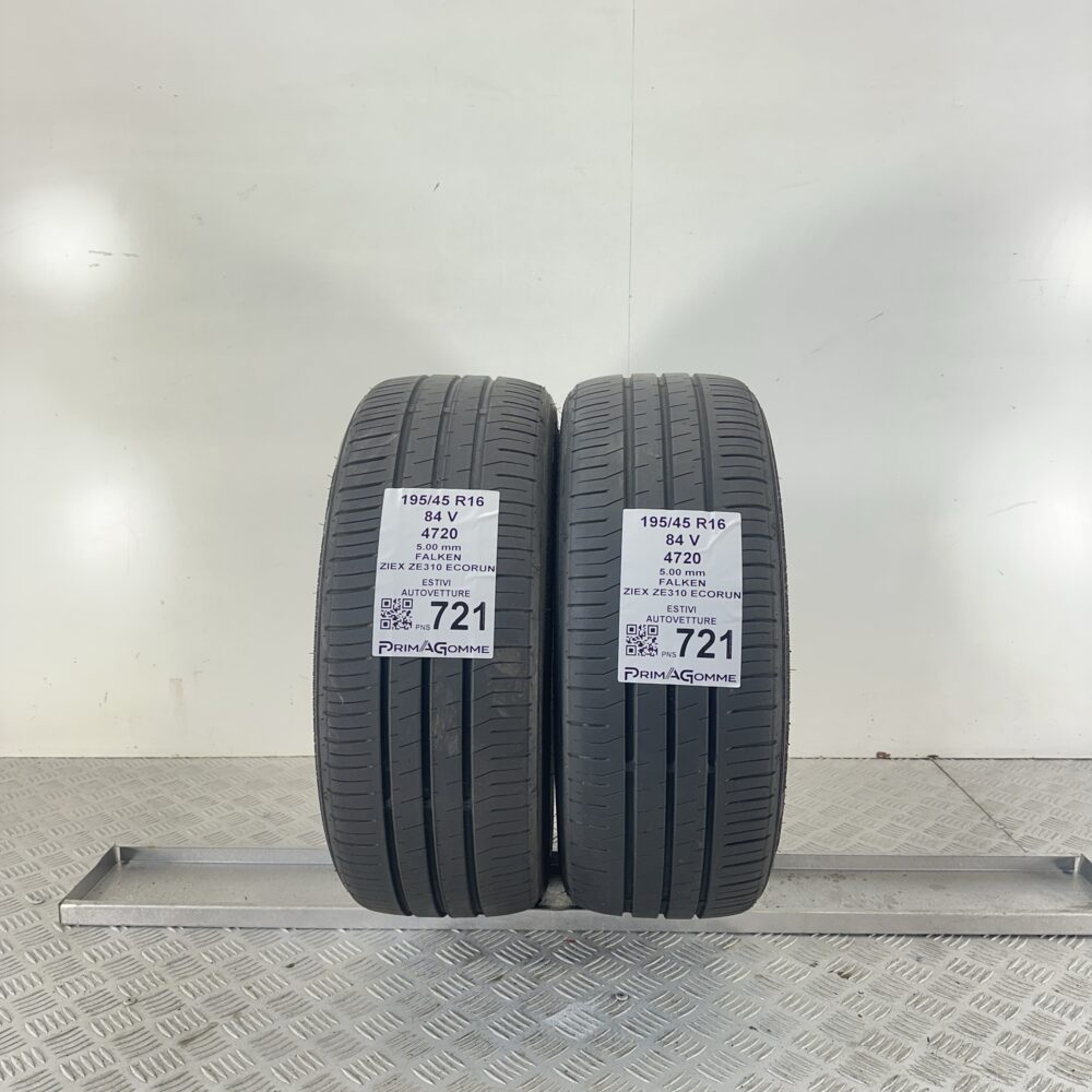 Pneumatici Usati 195 45 R16 84V Falken Ziex ZE310 Ecorun 71% Estive