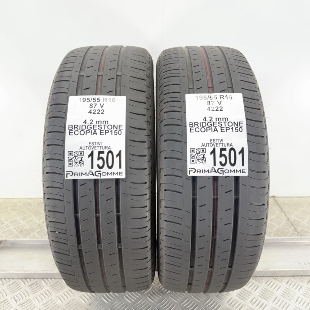 Gomme Usate 195 55 R16 87V Bridgestone Ecopia EP150 Estive