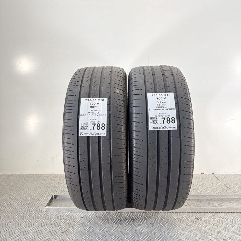 Pneumatici Usati 235 55 R18 100V Pirelli Scorpion Verde 71% Estive