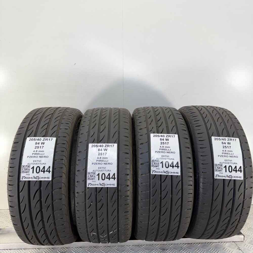 Gomme Usate 205 40 ZR17 84W Pirelli PZero Nero Estive
