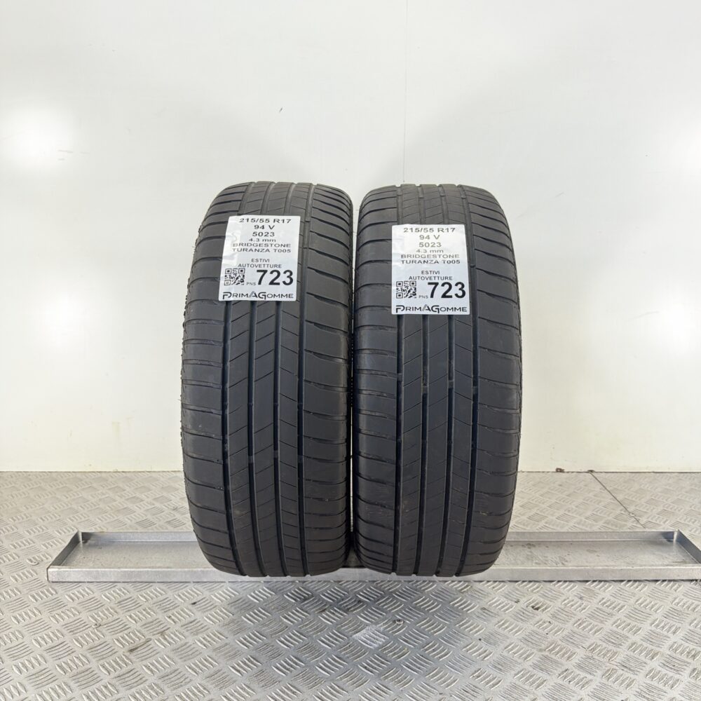 Pneumatici Usati 215 55 R17 94V Bridgestone Turanza T005 Estive