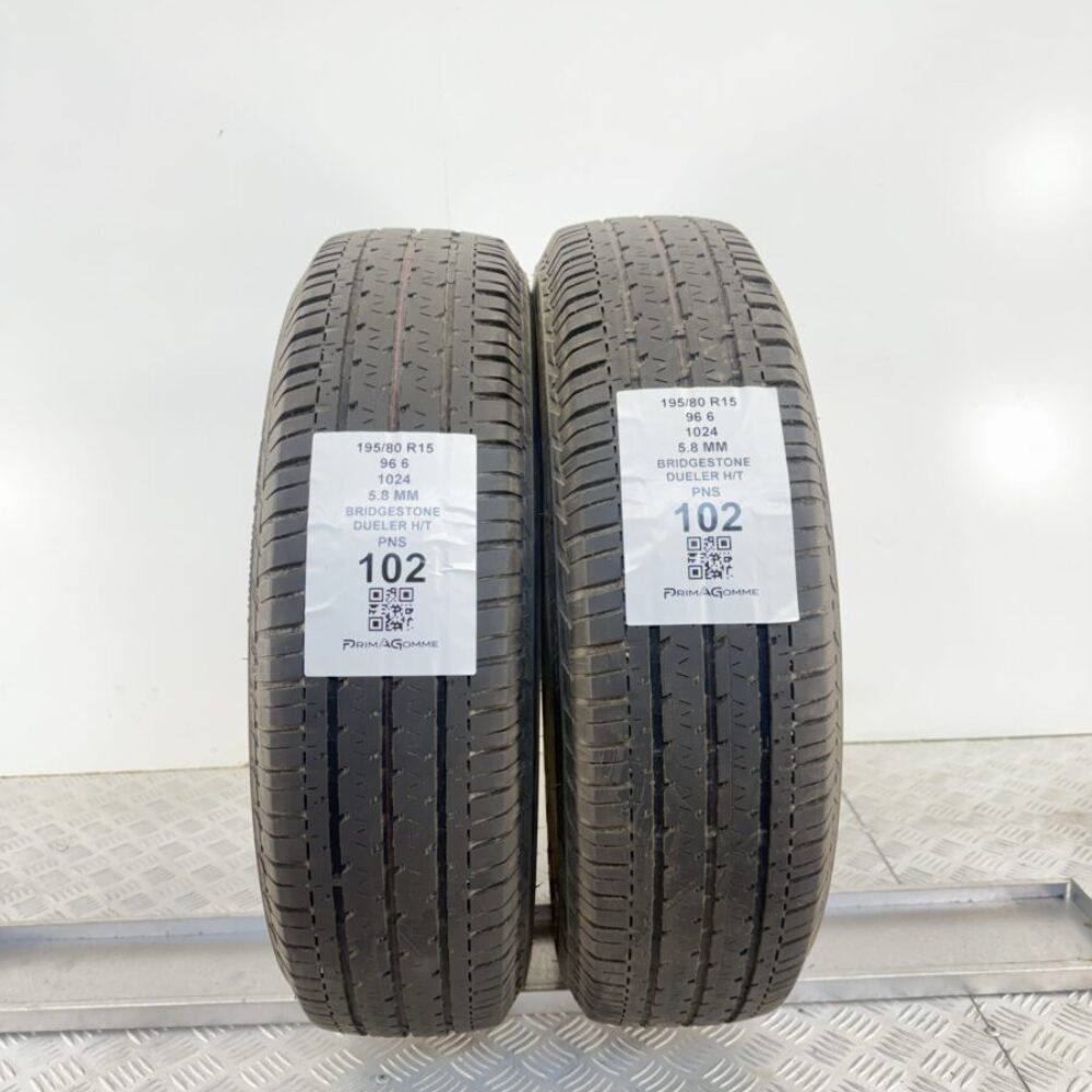 Pneumatici Usati 195 80 R15 96 Y Bridgestone Dueler H/T 82% Estive