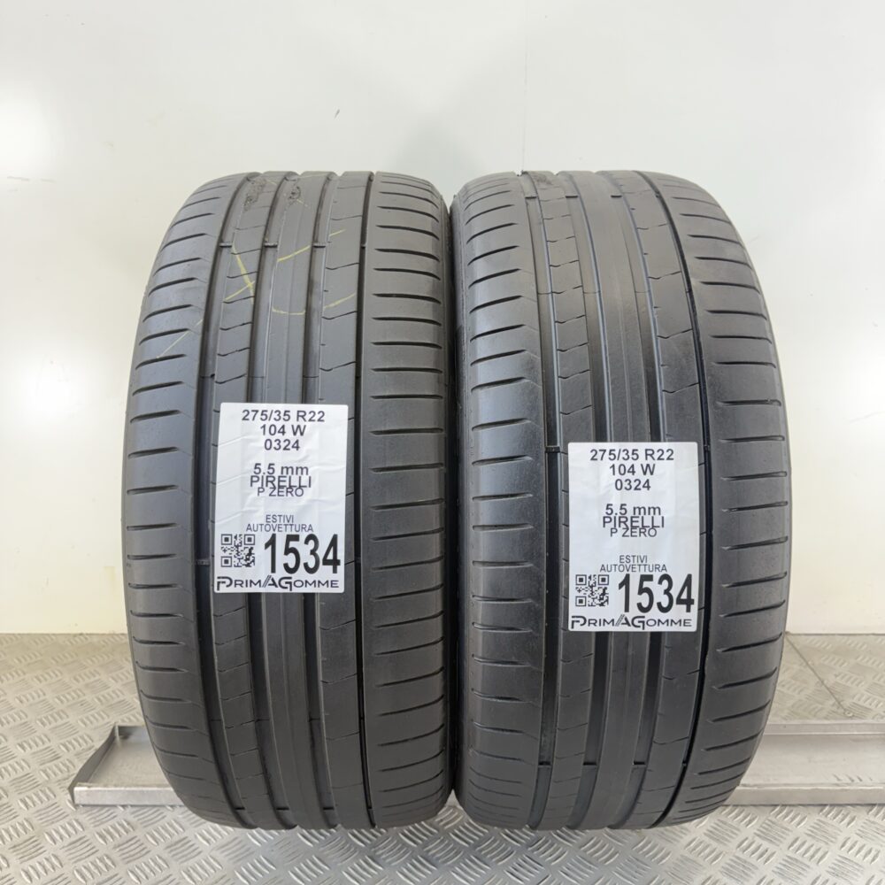 Gomme Usate 275 35 R22 104W Pirelli P Zero 78% Estive