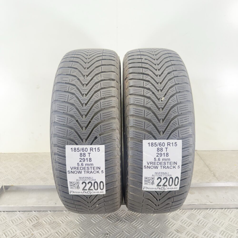 Gomme Usate 185 60 R15 88T Vredestein Snow Track 5 80% Invernali