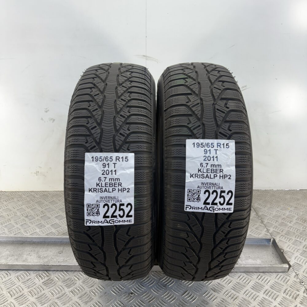 Gomme Usate 195 65 R15 91T Kleber Krisalp HP2 96% Invernali