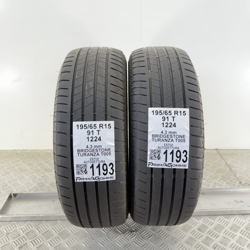 Gomme Usate 195 65 R15 91T Bridgestone Turanza T005 Estive