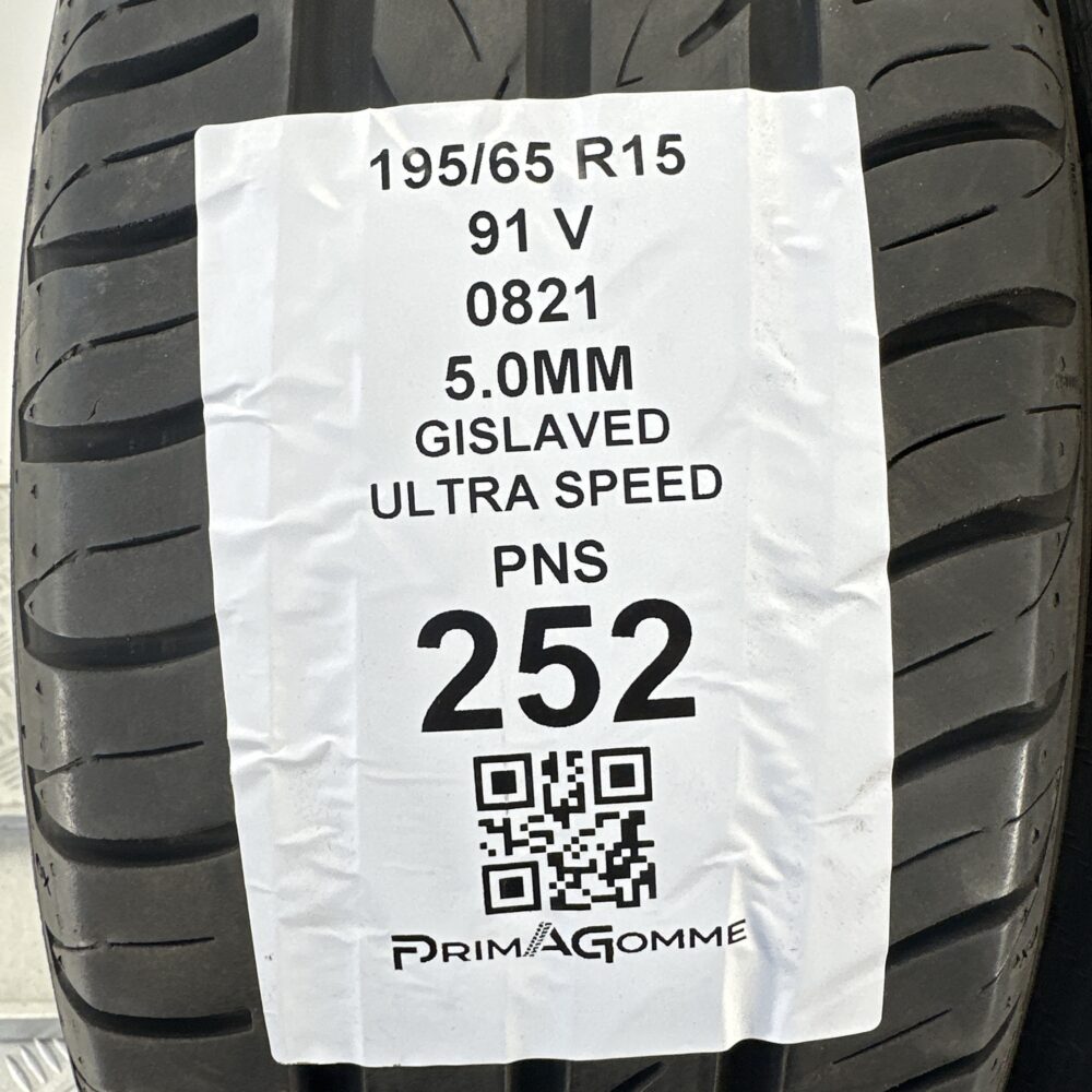 Pneumatici Usati 195 65 R15 91V Gislaved Ultra Speed 73% Estive - immagine 3