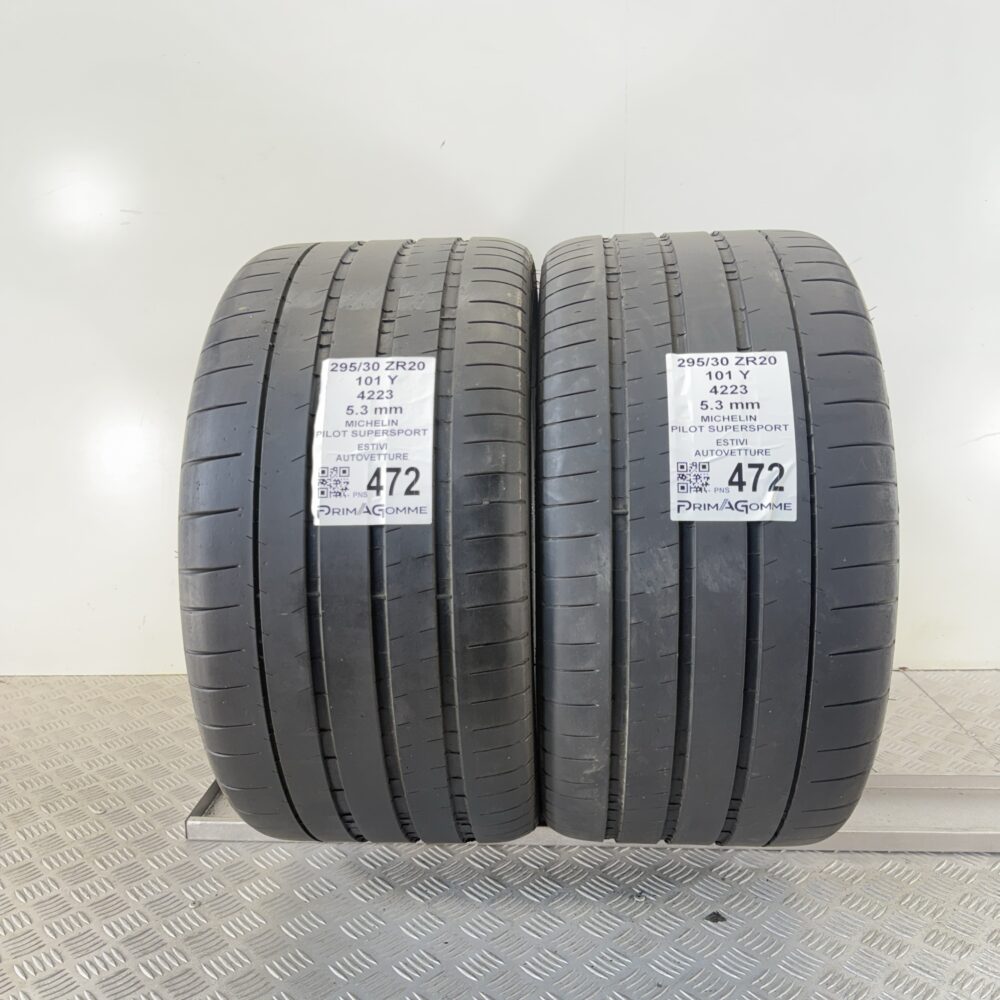 Pneumatici Usati 295 30 ZR20 101Y Michelin Pilot SuperSport 78% Estive