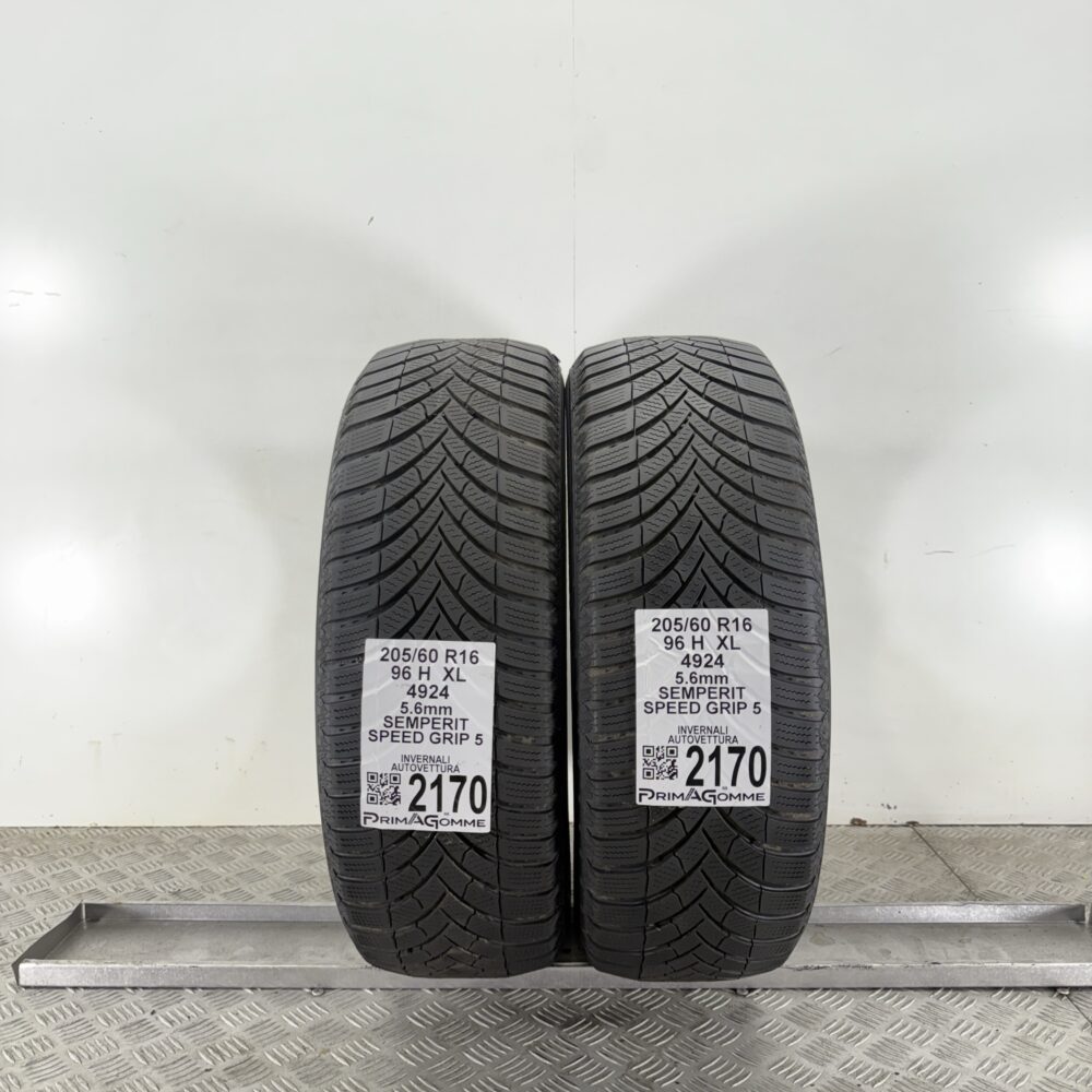 Gomme Usate 205 60 R16 XL 96H Semperit Speed Grip 5 80% Invernali
