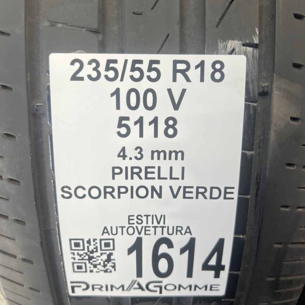 Pneumatici Usati 235 55 R18 100V Pirelli Scorpion Verde Estive - immagine 3