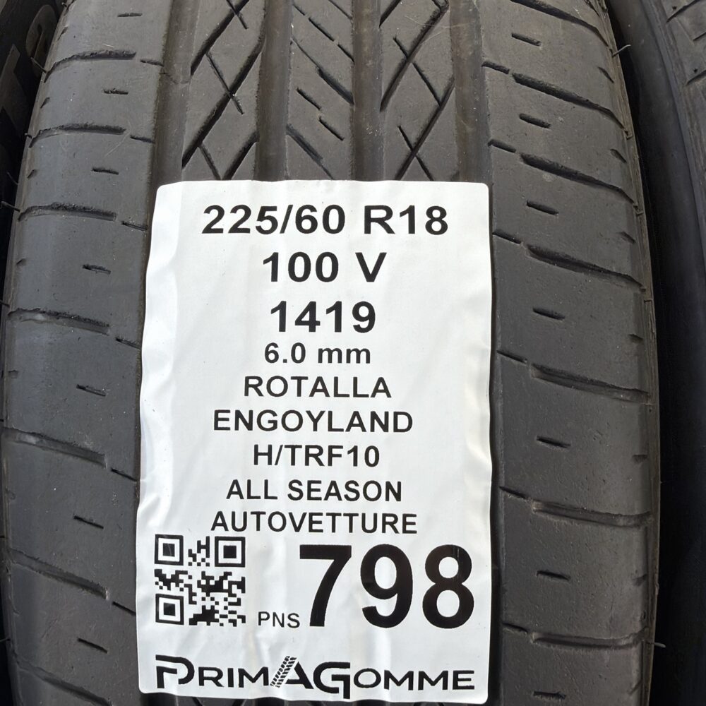 Pneumatici Usati 225 60 R18 100V Rotalla Engoyland H/TRF10 85% Quattro Stagioni - immagine 3