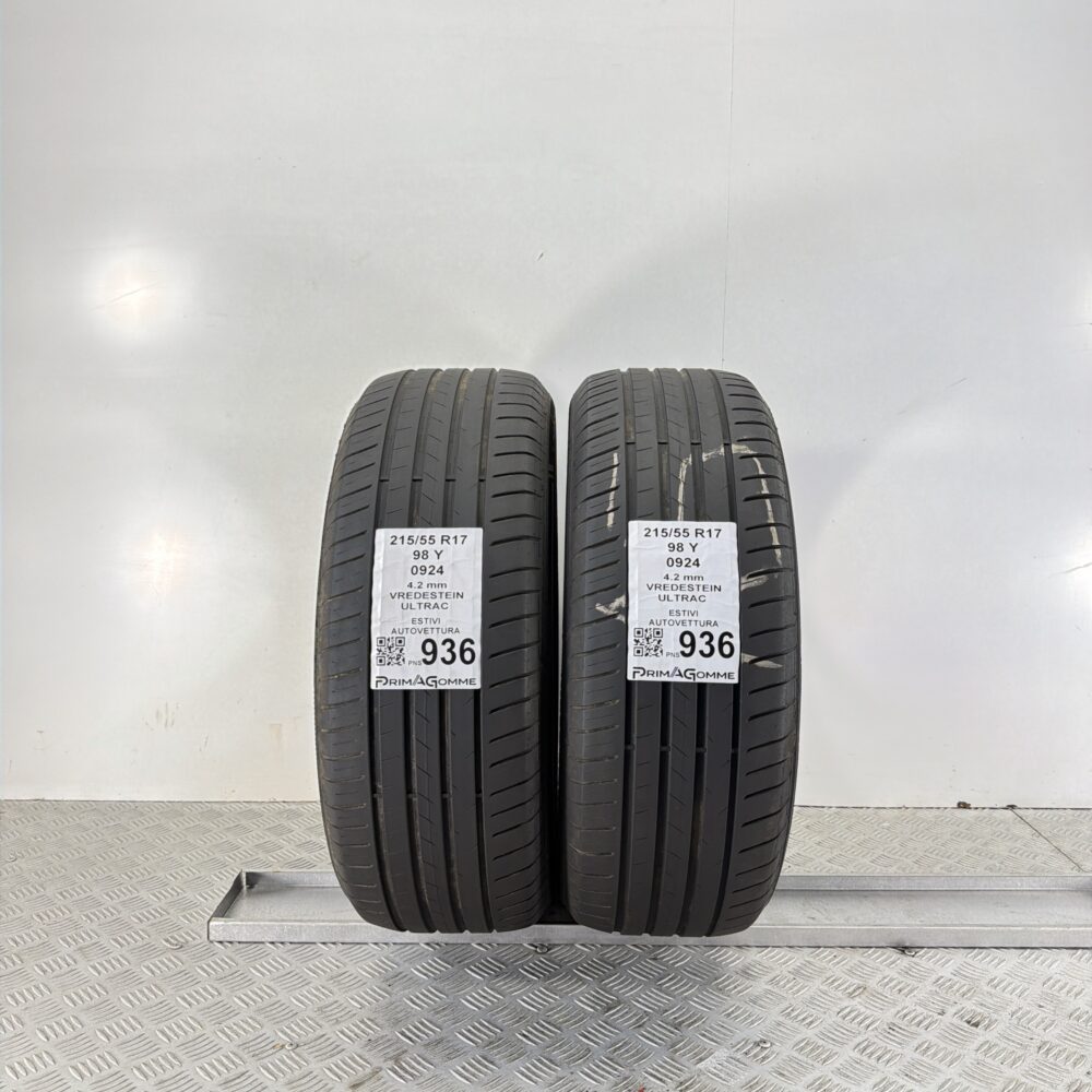 Pneumatici Usati 215 55 R17 98Y Vredestein Ultrac Estive