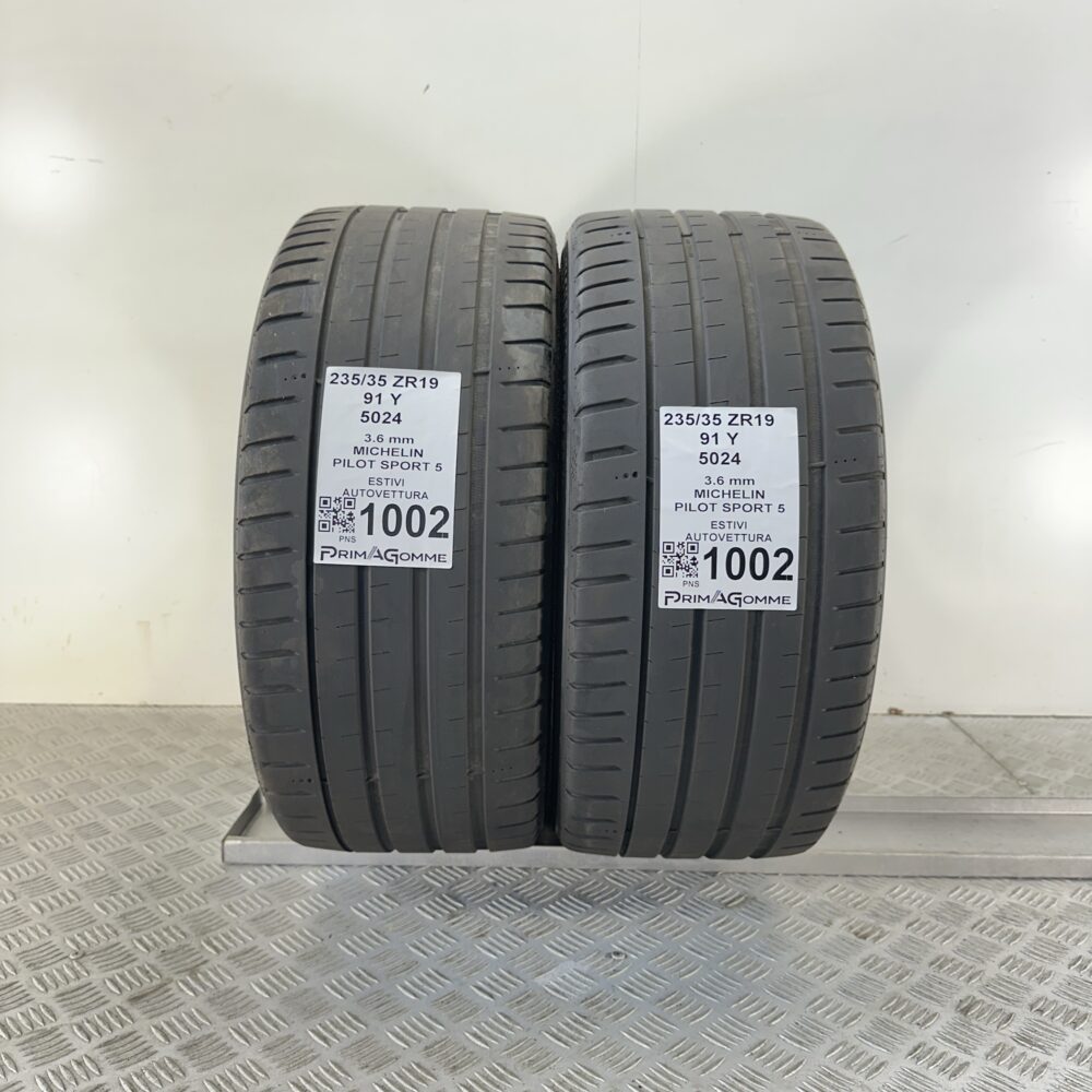 Gomme Usate 235 35 ZR19 91Y Michelin Pilot Sport 5 Estive