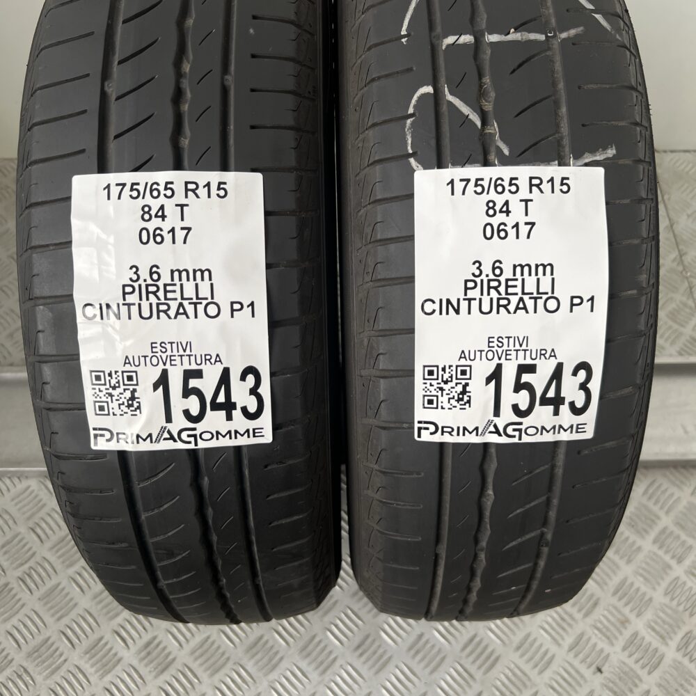 Gomme Usate 175 65 R15 84T Pirelli Cinturato P1 Estive
