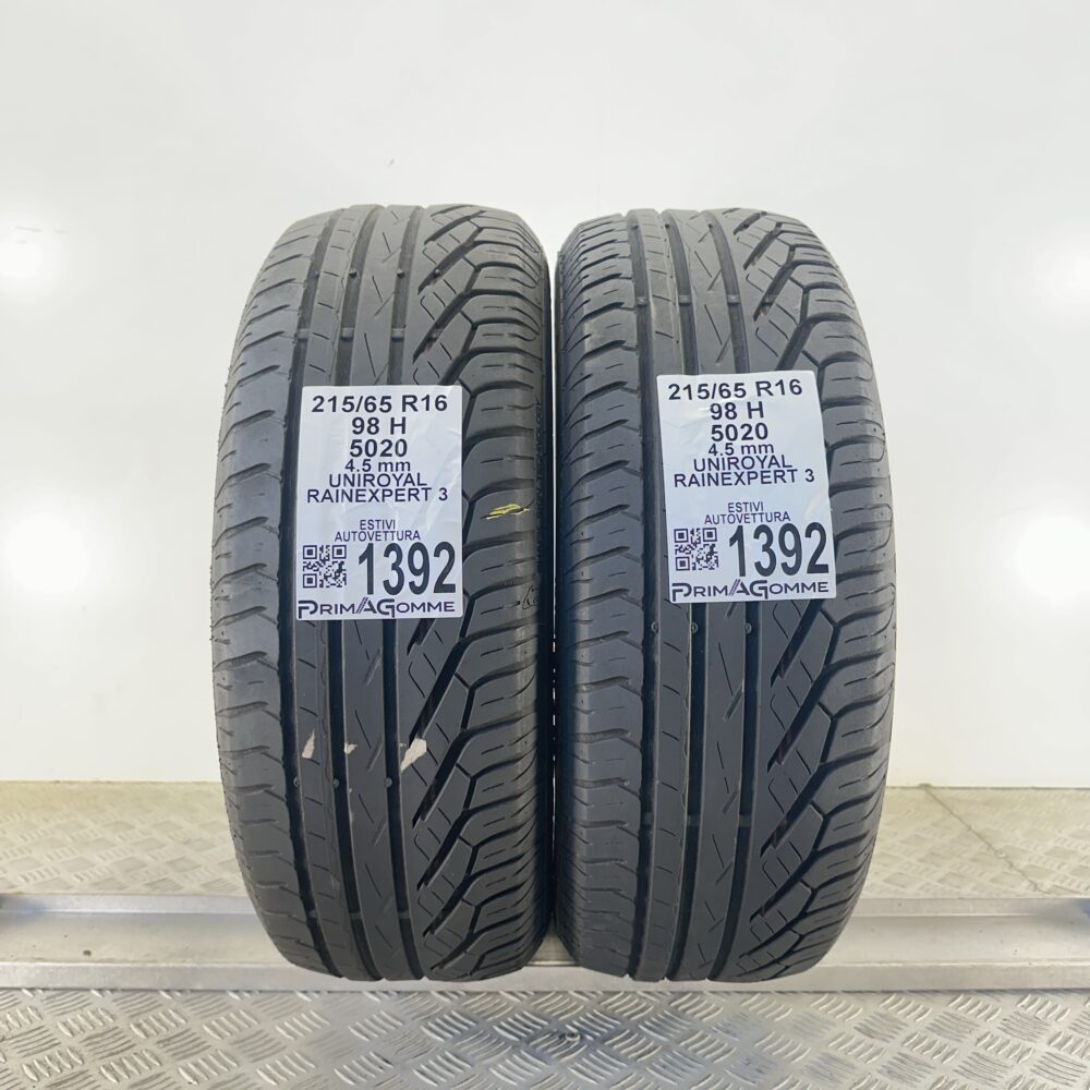 Gomme Usate 215 65 R16 98H Uniroyal Rainexpert 3 Estive