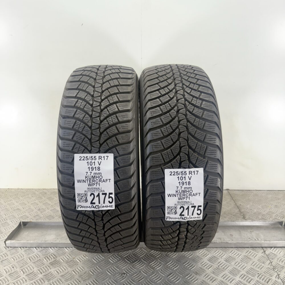 Gomme Usate 225 55 R17 101V Kumho Wintercraft WP71 100% Invernali - immagine 7