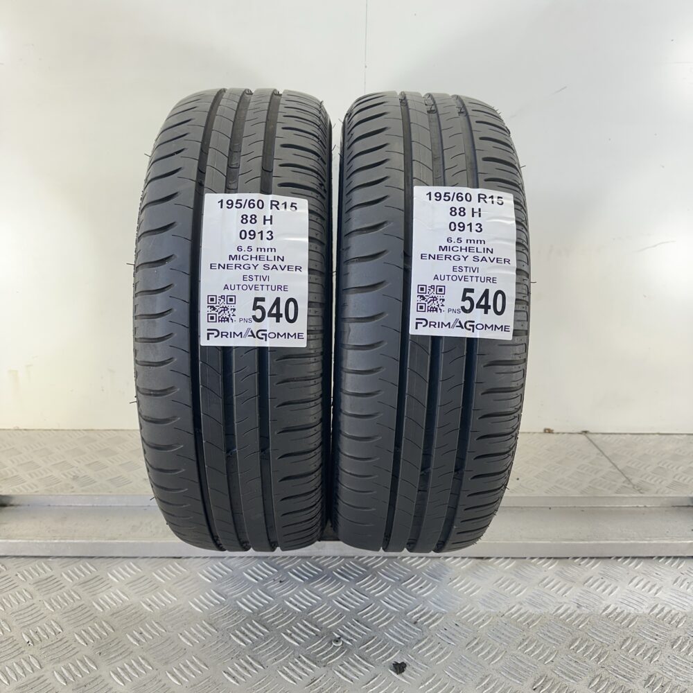 Pneumatici Usati 195 60 R15 88H Michelin Energy Saver 92% Estive