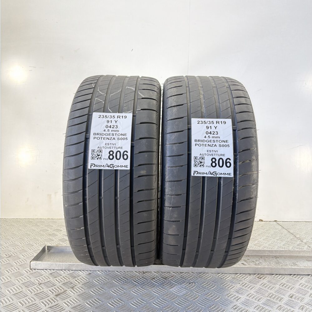 Pneumatici Usati 235 35 R19 91Y Bridgestone Potenza S005 Estive