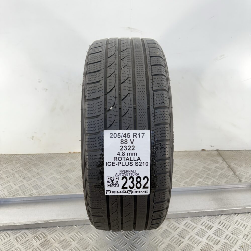 Gomma Usata 205 45 R17 88V Rotalla Ice-Plus S210 Invernale