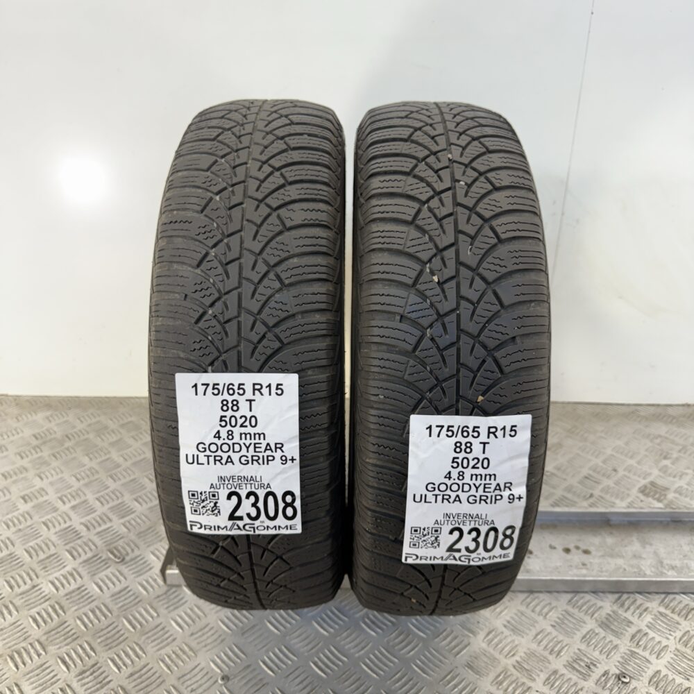 Gomme Usate 175 65 R15 88T Goodyear Ultra Grip 9+ Invernali - immagine 4