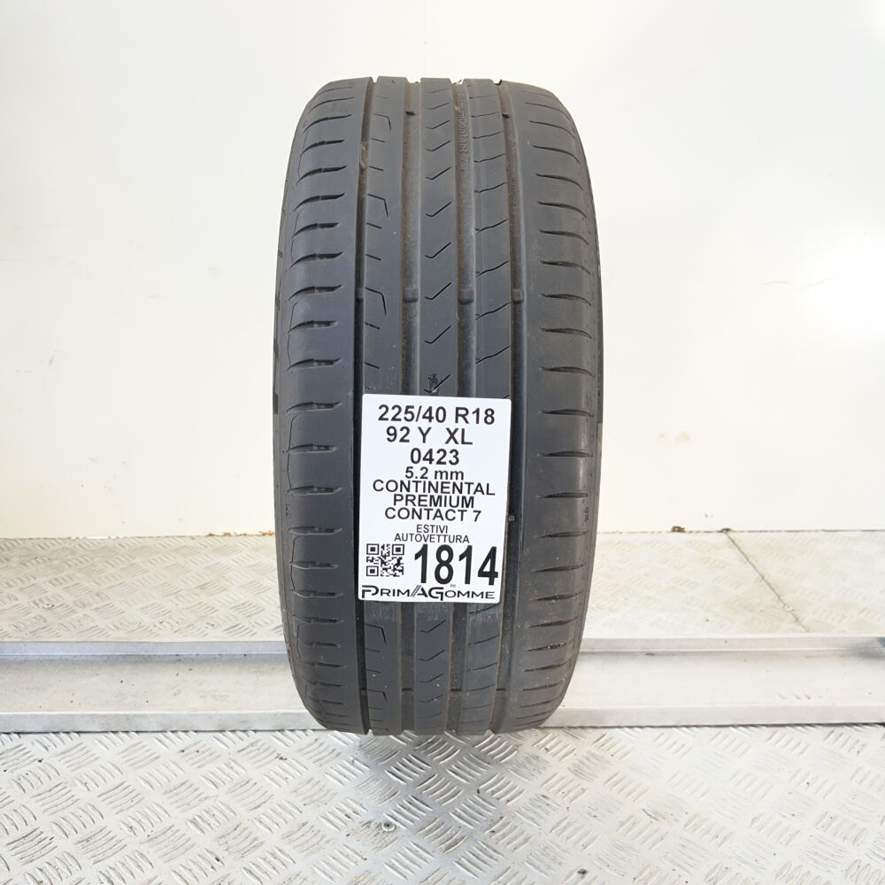Pneumatico Usato 225 40 R18 XL 92Y CONTINENTAL Premium Contact 7 74% Estivo - immagine 4