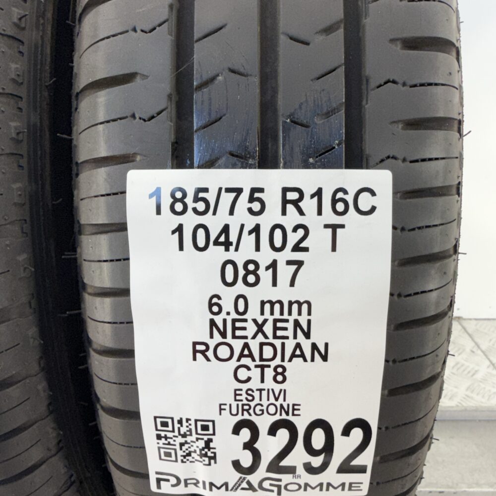 Gomme Usate 185 75 R16C 104/102T Nexen Roadian CT8 86% Estive - immagine 3