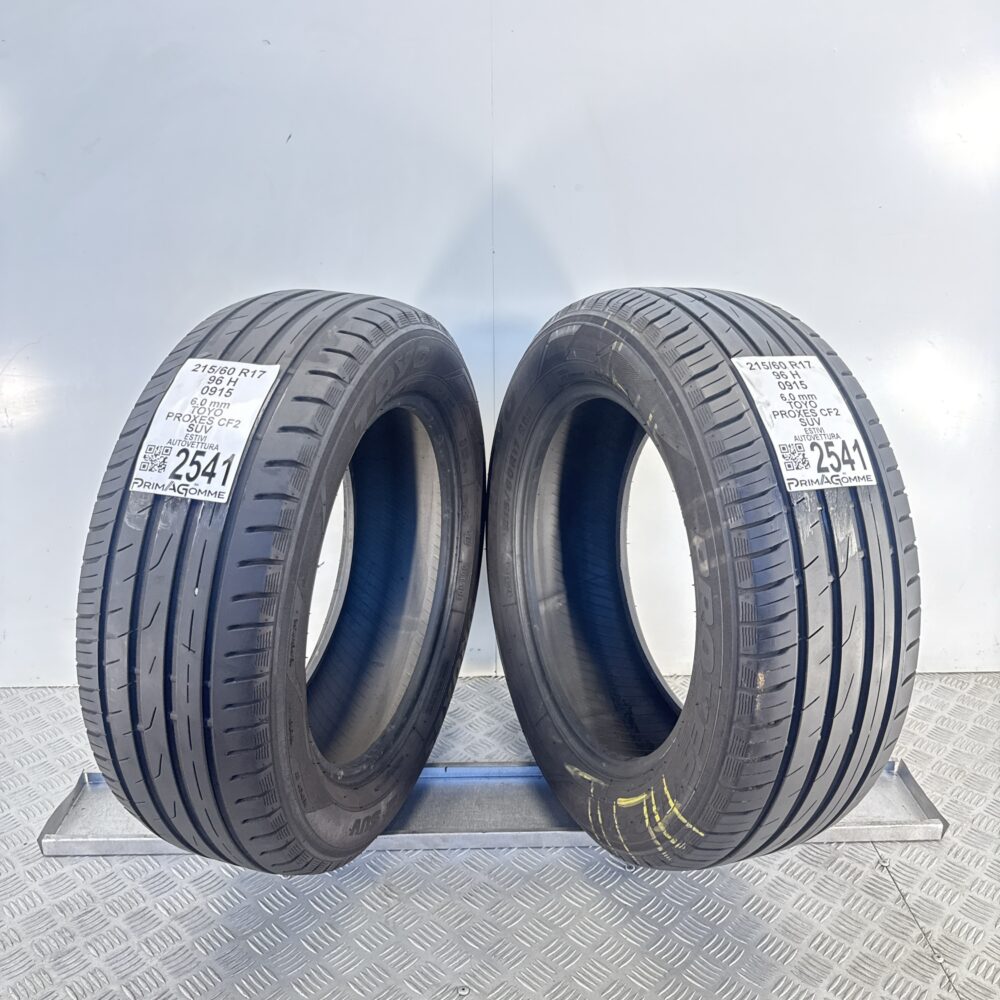 Gomme Usate 215 60 R17 96H Toyo Proxes CF2 SUV 86% Estive - immagine 4