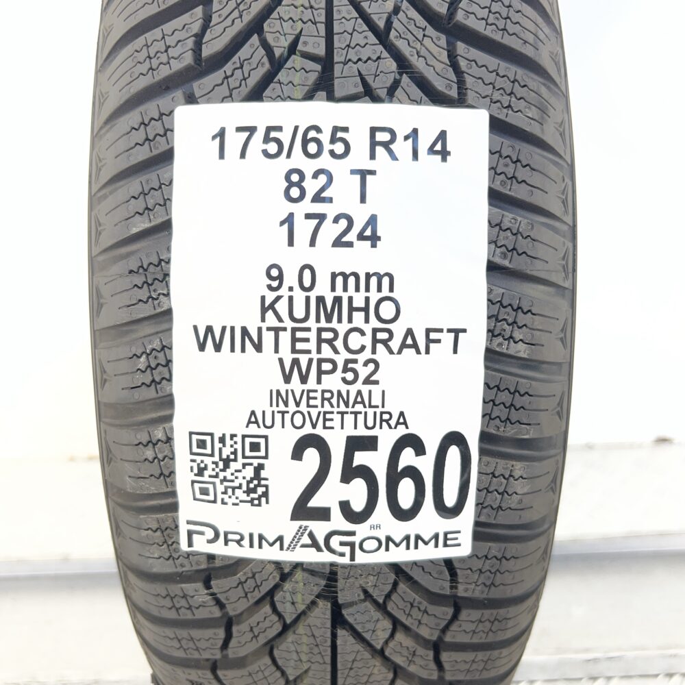 Gomma Usata 175 65 R14 82T Kumho Wintercraft WP52 100% Invernale - immagine 3