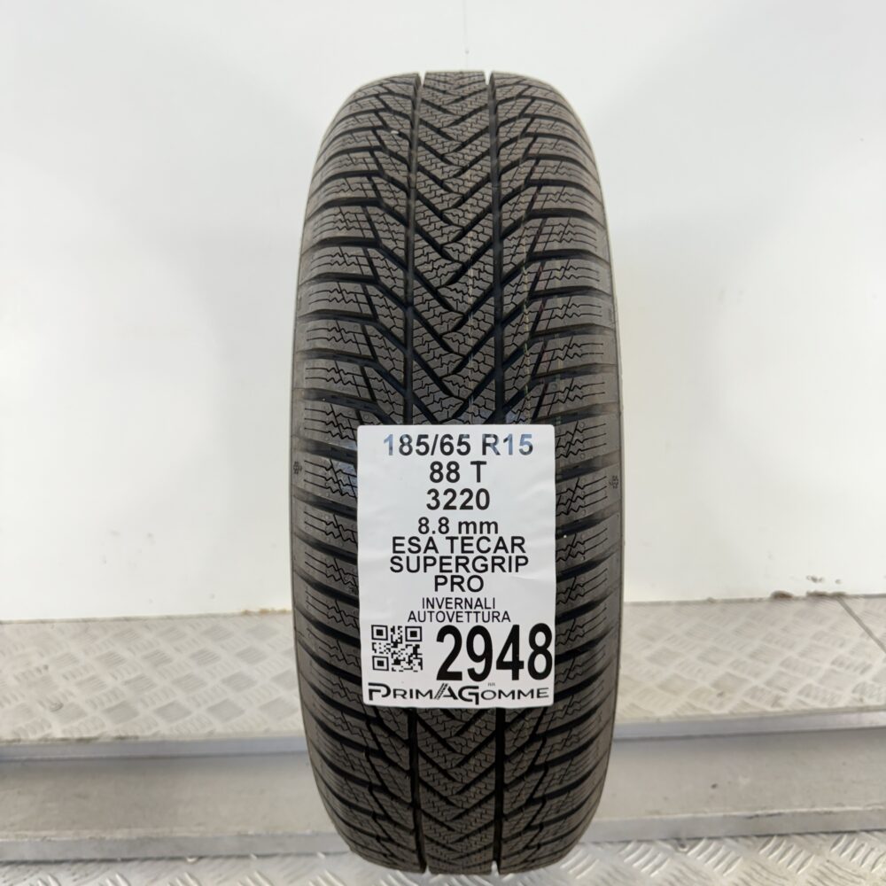 Gomma Usata 185 65 R15 88T Esa Tecar Supergrip Pro 95% Invernale
