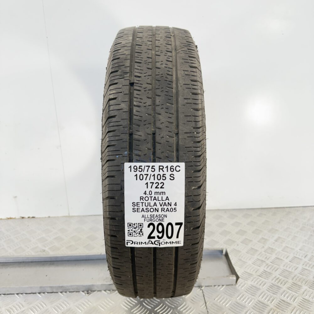 Gomma Usata 195 75 R16C 107/105S Rotalla Setula Van 4 Season RA05 4 Stagioni