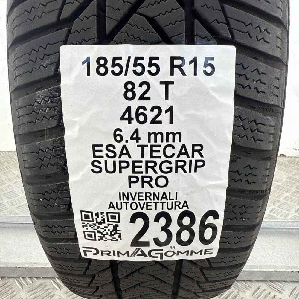 Gomma Usata 185 55 R15 82T Esa Tecar Supergrip Pro 80% Invernale - immagine 3