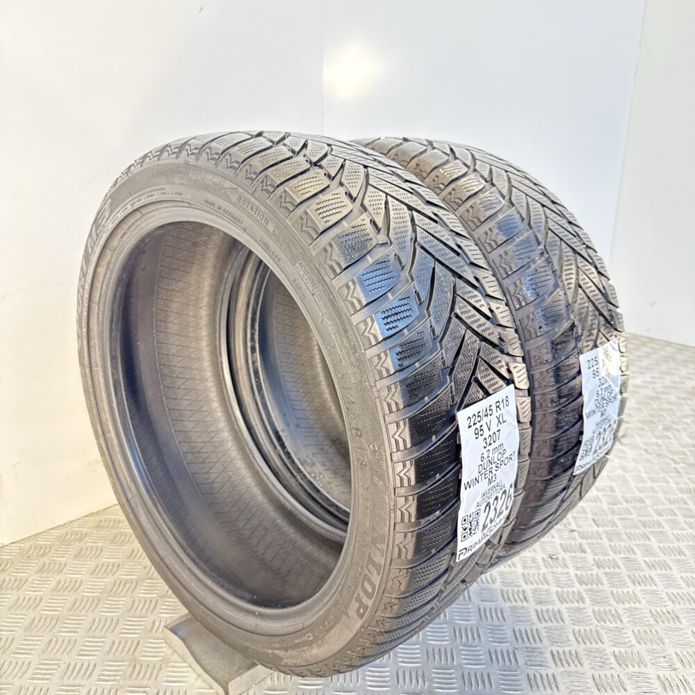 Gomme Usate 225 45 R18 XL 95V Dunlop Winter Sport M3 89% Invernali - immagine 5