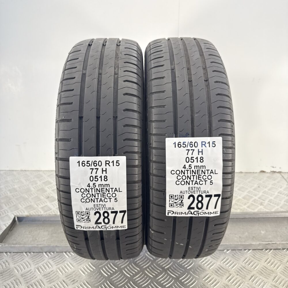 Gomme Usate 165 60 R15 77H Continental ContiEco Contact 5 Estive