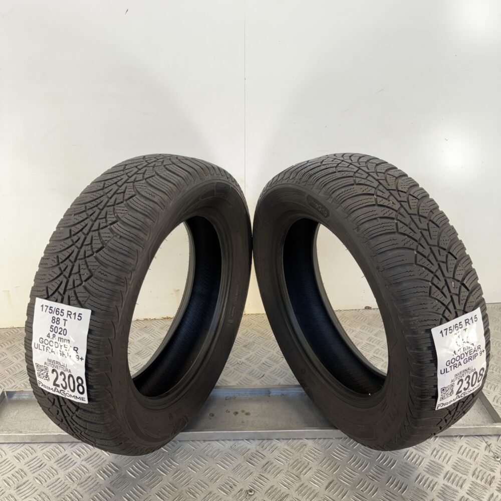 Gomme Usate 175 65 R15 88T Goodyear Ultra Grip 9+ Invernali - immagine 11